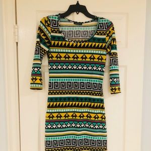 Beautiful geometric- savvy printed dress